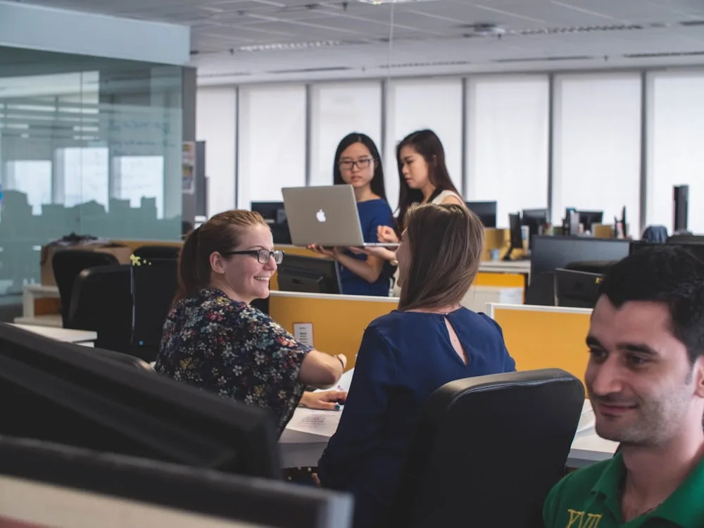 Colleagues building a customer-focused service